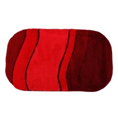 SIESTA koupelnová předložka ovál 60x100 červená ( 5476451360 ) (3)