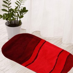 SIESTA koupelnová předložka ovál 60x100 červená ( 5476451360 ) (4)