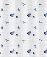 KOUPELNOVÝ ZÁVĚS MIAMI 180x200cm  textilní, bílý/modrý  ( 5163700305 ) (4)