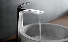 KLUDI BALANCE umyvadlová vysoká stojánková jednopáková baterie bez výpusti, chrom ( 522980575 ) (4)