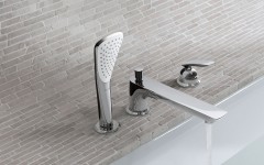 KLUDI BALANCE vanová a sprchová tříotvorová jednopáková baterie stojánková, chrom ( 524470575 ) (3)