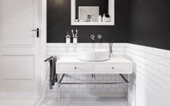 KLUDI BOZZ podomítková umyvadlová dvouotvorová jednopáková baterie, vrchní díl, chrom ( 382440576 ) (6)