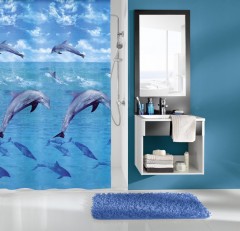 KOUPELNOVÝ ZÁVĚS DOLPHIN 180x200cm  ekoplast, multicolor ( 5201148305 ) (3)