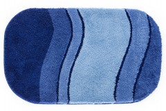 SIESTA koupelnová předložka ovál  70x120 modrá ( 5476712225 ) (5)
