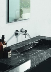 KLUDI BOZZ podomítková umyvadlová dvouotvorová jednopáková baterie, vrchní díl, chrom ( 382450576 ) (7)