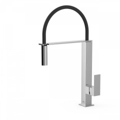 TRES CUADRO dřezová jednopáková baterie s vyjímatelným kropítkem, chrom (00648701)