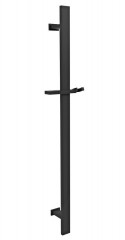 Posuvný držák sprchy hranatý, 600 mm, černá mat  (SC415)