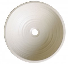ATTILA keramické umyvadlo, průměr 42,5 cm, slonová kost ( DK005 ) (2)