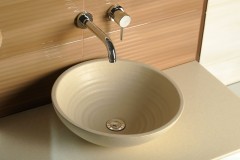 ATTILA keramické umyvadlo, průměr 42,5 cm, slonová kost ( DK005 ) (5)