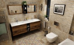 IMPALA umyvadlo pod desku 672x166x355mm, Rockstone, bílá mat (IM630) (6)