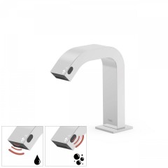 TRES ELECTRONIC STANDARD umyvadlová baterie na 1 vodu s bezdotykovým dávkovačem mýdla (39210304)