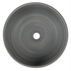 PRIORI keramické umyvadlo, průměr 41 cm, 15 cm, šedá se vzorem (PI024) (2)
