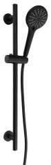 Sprchová souprava, posuvný držák 700mm, černá mat (SC515)