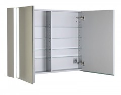 ALIX galerka s LED osvětlením,100x74,5x15cm, bezdotykový senzor, barva titan alu (AL165) (3)