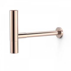 TRES sifon umyvadlový pohledový G11/4x32mm, výsuvný, s krytem, růžové zlato (16110342OP)