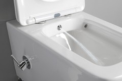 PORTO závěsná WC mísa s bidetem, Rimless, 36x52 cm, bílá (PZ102RX) (2)