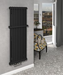 FEDE otopné těleso 1500 mm, 10 seg.,černá mat (IR193) (3)