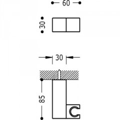 TRES držák sprchy, polohovatelný, ocel (50783903) (2)