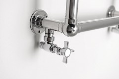 STAR připojovací sada ventilů ruční rohová, chrom (CP5020S) (2)