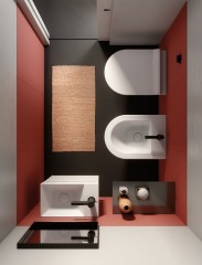 KUBE X bidet závěsný 50x36cm, bílá ExtraGlaze (9464111) (2)