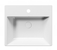 KUBE X umyvadlo polozápustné 55x47 cm, bílá ExtraGlaze (9434111) (2)