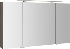 RIWA galerka s LED osvětlením, 3x dvířka, 121x70x17cm, borovice rustik (RIW120-0016) (1)