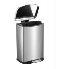 DELLA odpadkový koš pedálový 6l, Soft Close, nerez mat (DR510) (2)