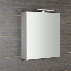 RIWA galerka s LED osvětlením, 50x70x17cm, dub stříbrný (RIW050-0011) (2)
