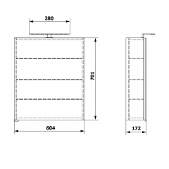 RIWA galerka s LED osvětlením, 60x70x17cm, borovice rustik (RIW060-0016) (5)