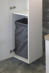 Látkový koš na prádlo 310x570x230mm, suchý zip, šedá (UPE600) (3)