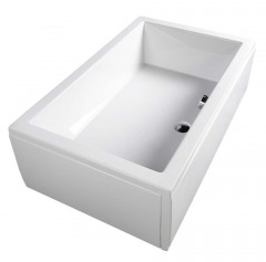 DEEP hluboká sprchová vanička, obdélník 160x75x26cm, bílá (72385) (2)