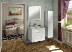 FAVOLO umyvadlová skříňka 86,5x60x44,6cm, bílá mat (FV290) (6)