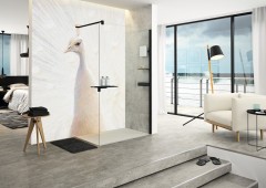 HÜPPE DESIGN pure Walk-In boční stěna samostatně stojící, příčná vzpěra, Black Metal 123