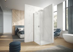HÜPPE DESIGN PURE WALK-IN BOČNÍ STĚNA SAMOSTATNĚ STOJÍCÍ, STABILIZAČNÍ VZPĚRA
