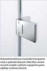 HÜPPE SOLVA pure bezrámové pant