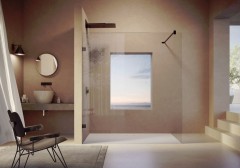 HÜPPE SOLVAPro bezrámová Walk-In boční stěna samostatně stojící, upevnění vlevo, příčná vzpěra, (7R01) (5)