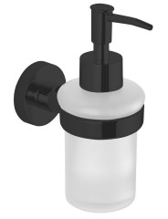 SAMBA dávkovač mýdla 150ml, mléčné sklo, černá (SB219)