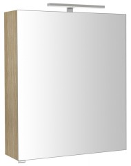 RIWA galerka s LED osvětlením, 60x70x17cm, jilm bardini (RIW060-0013)