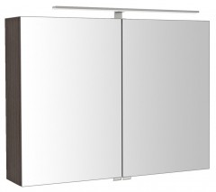 RIWA galerka s LED osvětlením, 81x70x17cm, borovice rustik (RIW080-0016)