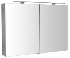 RIWA galerka s LED osvětlením, 101x70x17cm, dub stříbrný (RIW100-0011)