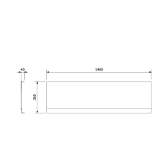 DEEP PLAIN NIKA panel 140x36cm (72957) (3)