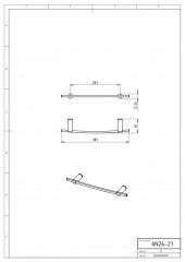 NOVATORRE 2 DRŽÁK RUČNÍKŮ 400 CHROM ( 6226.0 ) (2)