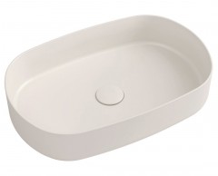 INFINITY OVAL keramické umyvadlo na desku, 55x36cm, ivory (10NF65055-2K)