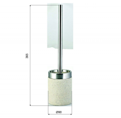 STONE WC štětka na postavení, béžová ( 22010411 ) (23)