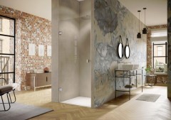 HÜPPE SOLVA bezrámová křídlové dveře do niky, UPEVNĚNÍ VLEVO (S123), (12)