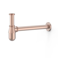 TRES sifon umyvadlový G11/4x32mm, matné růžové zlato 24K (03463430OPM)