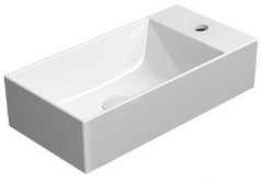 KUBE X keramické umyvadlo 50x25 cm, pravé/levé, bílá ExtraGlaze (9486111)