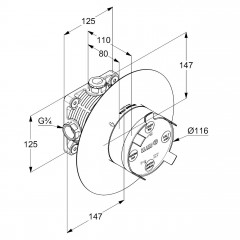 KLUDI FLEXX.BOXX podomítkové těleso DN20  (88011) (6)
