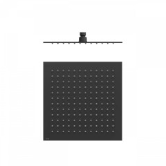 TRES hlavová sprcha slim čtverec 300x300 mm, nerez ocel, matná černá barva (134315012NM)