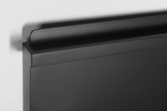 ELMIS elektrický sušák ručníků 400x800mm, 120W, hliník, černá mat (EB430) (5)